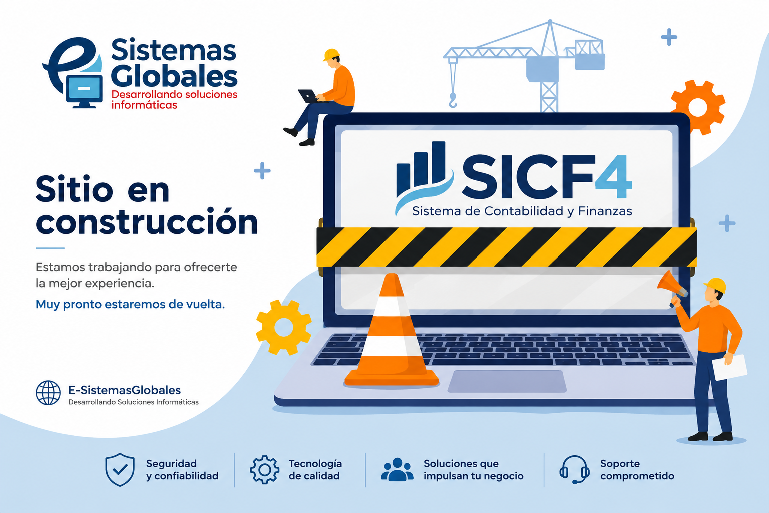 Sitio en construcción, sistema SICF4
